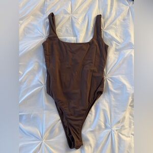 SHEIN Chocolate Brown Bodysuit